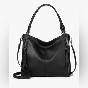 Women’s Large Hobo Bag with Handle and Long Shoulder Strap